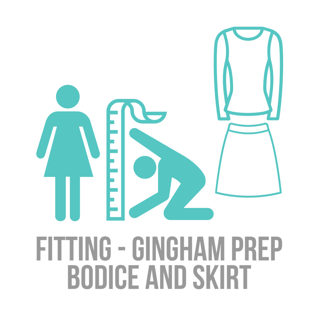 FCS 345 - Fitting and Alterations | Bodice and Skirt Fitting - Gingham Prep | BYU-Idaho