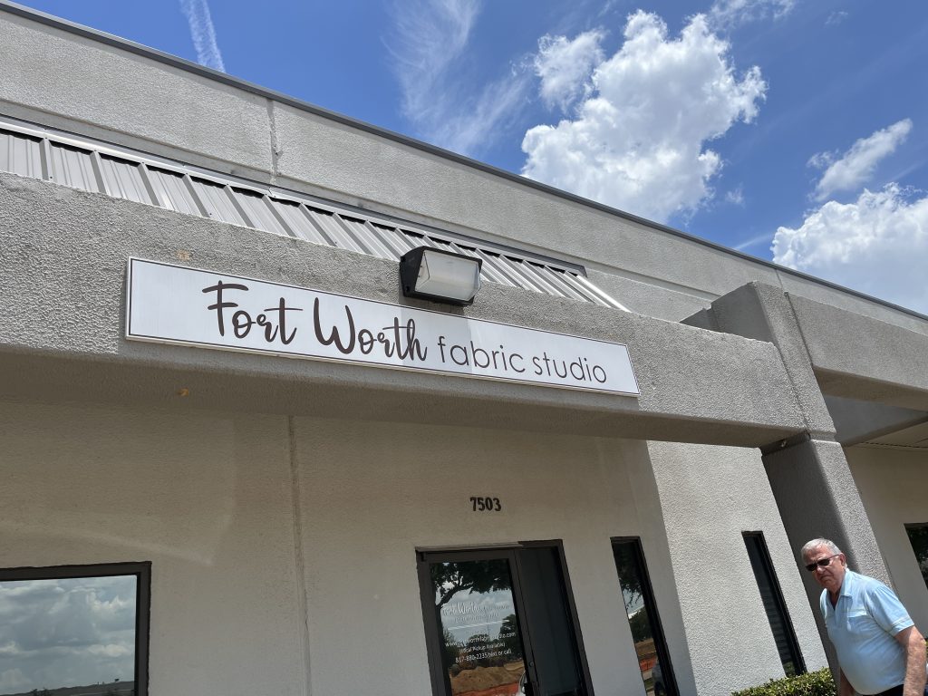 Fort Worth Fabric Studio warehouse address is not a storefront - online orders only